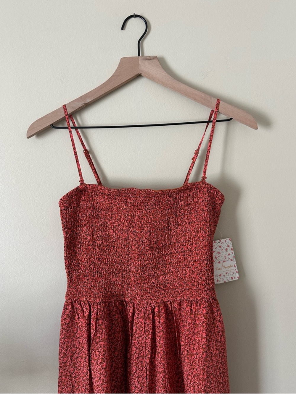 NWT Free People Little of Your Love Jumpsuit Floral Red Combo - Picture 4 of 11